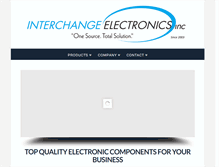 Tablet Screenshot of interchangeelectronics.com